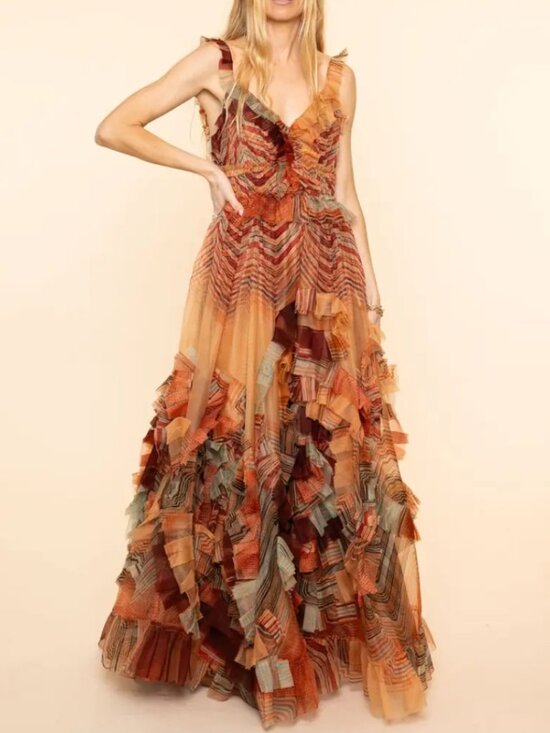 Ulla Johnson Dresses & Skirts - RARE 2024 Collection NWOT ULLA JOHNSON Margaux Silk Maxi Gown Tierra XS $2,150